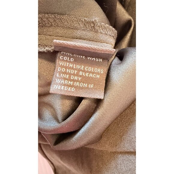 J. McLaughlin Chino Pants Womens 4 Brown Stretch Flat Front Straight Leg Preppy - Picture 7 of 10